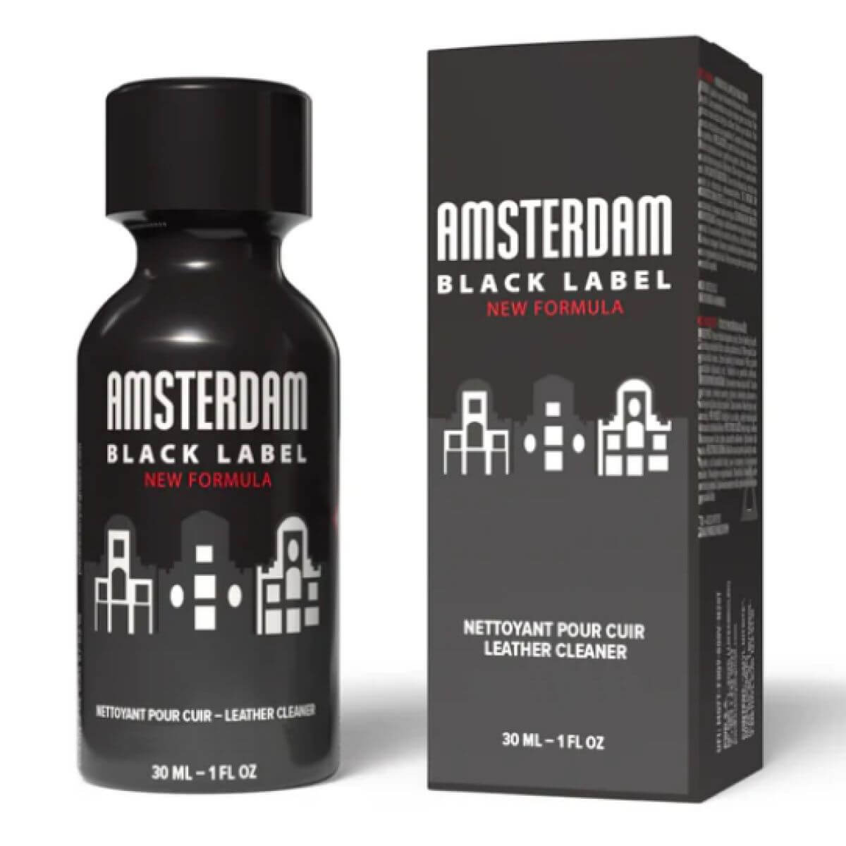 Poppers Amsterdam Black - Extreme Formula Lederreiniger Express