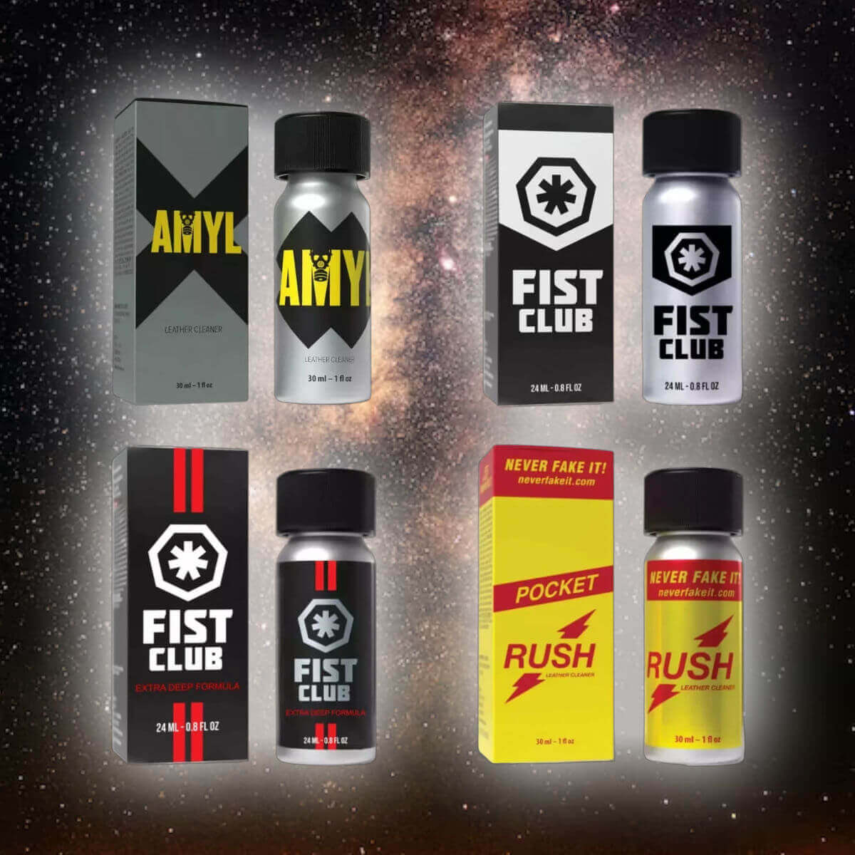 Poppers Wirkung verstärken Pocket Fucker 4 Pack Lederreiniger Express