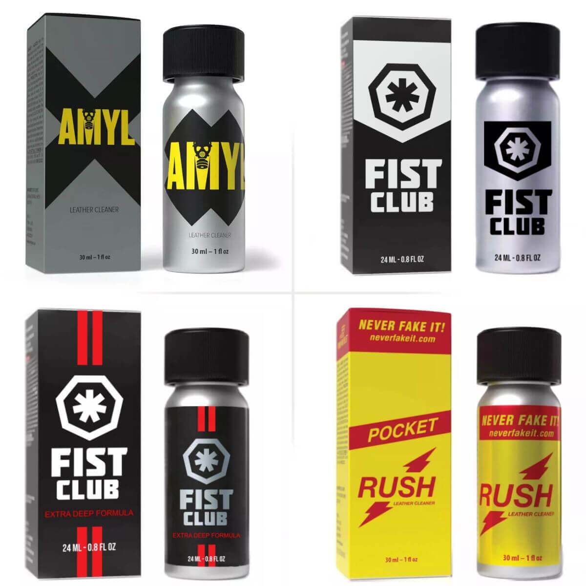 Poppers Wirkung verstärken Pocket Fucker 4 Pack Lederreiniger Express